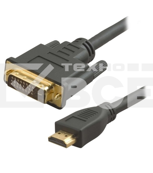 Кабель 5bites APC-073-020 HDMI M, DVI M (24+1) double link, зол.разъемы, ферр.кольца, 2м.
