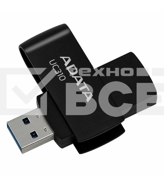 Флеш диск ADATA UC310-128G-RBK BLACK\GR 128GB