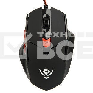 Мышь проводная Dialog MOG-11U Nakatomi Gaming - 6 кнопок + ролик, USB,черная