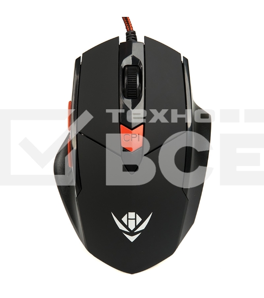 Мышь проводная Dialog MOG-11U Nakatomi Gaming - 6 кнопок + ролик, USB,черная