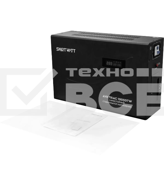 Стабилизатор напряжения Smartwatt AVR Triac 10000TW 10000ВА черный