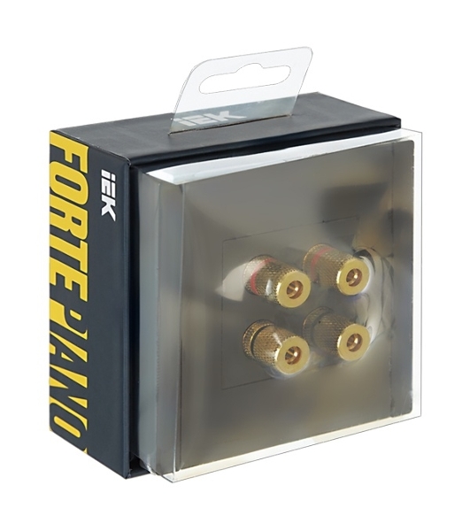 Аудиорозетка 4-мест. IEK FORTE&PIANO FP339 серый