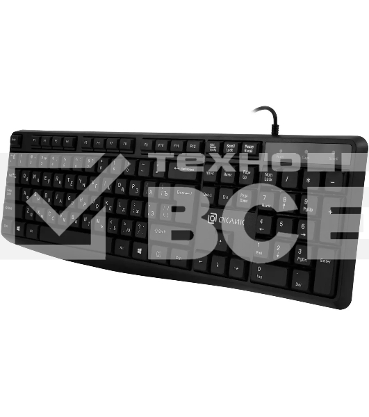 Клавиатура Oklick 145M проводная, USB, черный