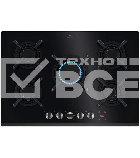Газовая варочная поверхность Electrolux KGG953753K независимая, черный