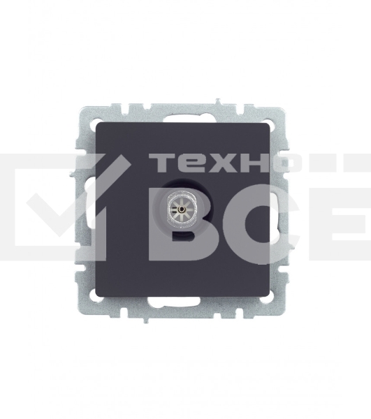 Розетка TV оконечная IEK BRITE РТВ11-0-БрГ графит