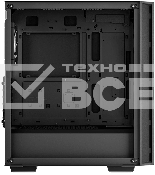 Компьютерный корпус Deepcool MATREXX 55 V4 без БП, боковое окно (закаленное стекло), 3xARGb LED 140мм вентилятора спереди, 1xARGb LED 120мм вентилятор сзади, черный, ATX