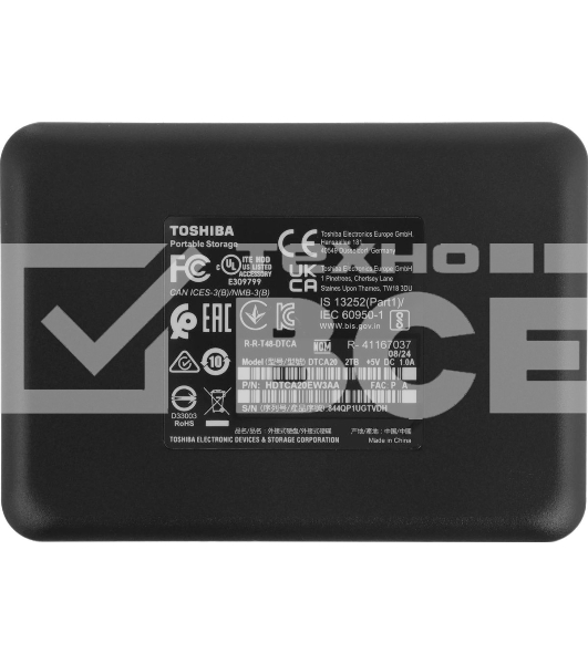 Жесткий диск Toshiba USB 3.0 2Tb HDTCA20EW3AA Canvio Advance 2.5