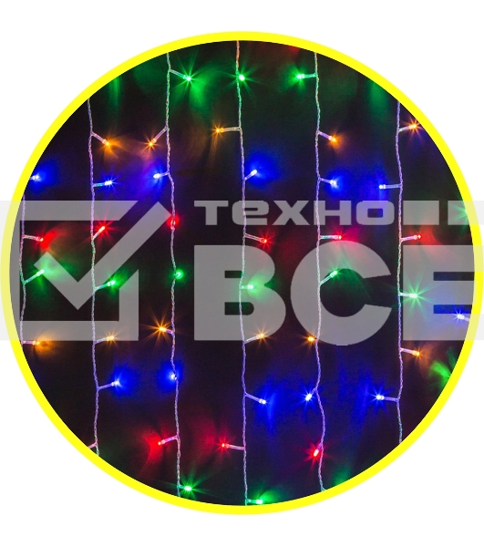 Гирлянда Navigator NGF-D022-01 (занавес RGbY 192 1.5х1.5м IP20 TR)