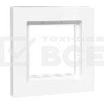 Рамка Эпика 1-местная, IP44, белая, пластик, фото 1