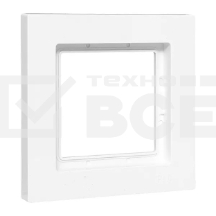 Рамка Эпика 1-местная, IP44, белая, пластик