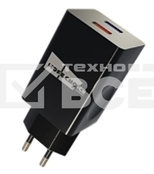 Сетевое зарядное устройство MORE CHOICE (4627151195100) NC55QCm QC3.0 черный