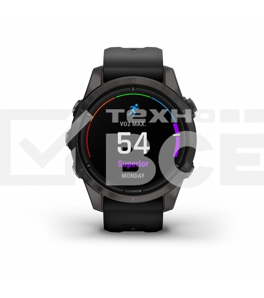 Смарт-часы Garmin Epix Pro Gen 2 Sapphire 30.4мм 1.2' AMOLED корп.черный рем.черный (010-02802-15)