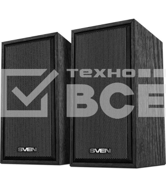 Акустическая система SVEN SPS-509 2.0 (2x3W, USB+БП) дерево, черный