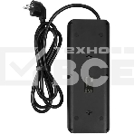 Сетевой фильтр Powercom SP-10 USB2A1СB 3,0 м 3.0м (10 розеток) черный, коробка, фото5