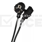 Кабель компьютер-розетка 220V (EURO) <VDE> 3G0,75mm2 VCOM {CE021-CU} 3 метра, фото4