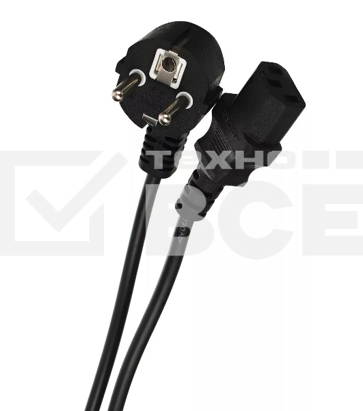 Кабель компьютер-розетка 220V (EURO) <VDE> 3G0,75mm2 VCOM {CE021-CU} 3 метра