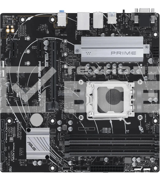 Материнская плата ASUS PRIME A620M-A-CSM, AM5, AMD A620, 2xDDR5, 4xSATA, 2xM.2, 1xPCI-E 4.0 x16, 1xHDMI, 1xDP, 1xVGA, 1x 1Gb LAN, 2xUSB-A 3.2 Gen 1, 4xUSB-A 2.0, 3x3.5 мм, 7.1, Micro-ATX