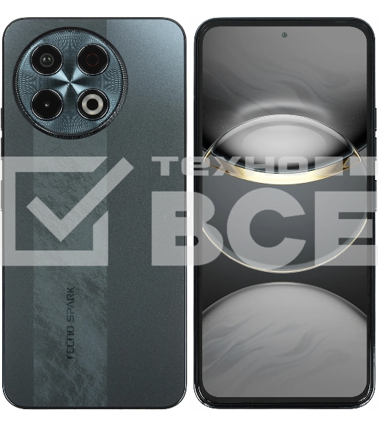 Смартфон Tecno SPARK 30 Pro, 8/128Gb, черный