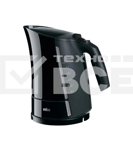 Чайник электрический Braun Multiquick 3 WK300 оникс, 2200 Вт, 1.7 л