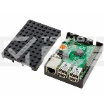 Корпус RA182 black для микрокомпьютера Raspberry Pi 3 ACD Black ABS Plastic Building Block case for Raspberry Pi 3, фото5