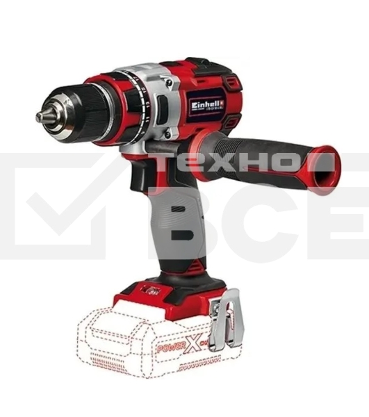 Дрель-шуруповерт Einhell PXC TE-CD 18 Li Brushless, Аккумуляторная, 18В