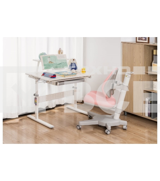 Кресло детское Cactus CS-CHR-3604PK розовый крестов. пластик серый