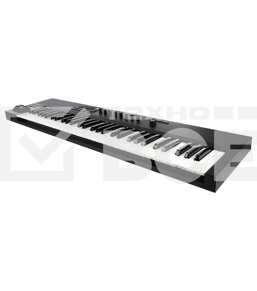 Клавиатура MIDI [25244] Native Instruments [KOMPLETE KONTROL A61] 61 клавиша, полувзвешенная, 8 ручек управления, колеса высоты тона и модуляции, 4-позиционный энкодер, OLED-дисплей, TRS-вход для педали, USB-порт