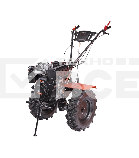Мотоблок дизельный PATRIOT BOSTON 12DE  12 л,с; эл. Стартер: 12V; фрезы: 1350 mm; коробка передач 2 вперед+ 1 назад