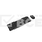 Клавиатура и мышь ABR KW807 черный, интерфейс USB, беспроводной, 2.4G, RU/EN, фото 1