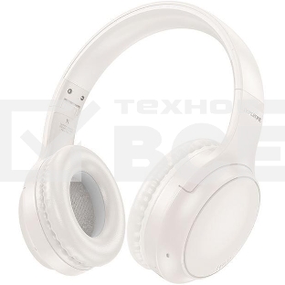 Беспроводные/проводные наушники Borofone BO29 Milky белый, накладные, Bluetooth 5.3 + проводной, складная конструкция, микрофон, до 20 ч