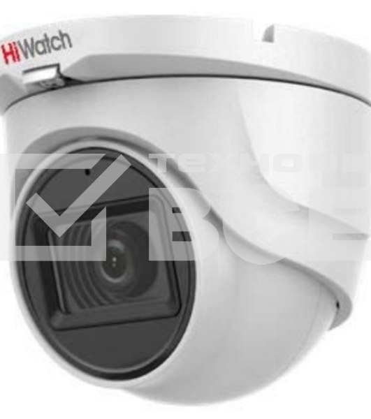 Купольная аналоговая камера HiWatch DS-T283(B)(2.8мм), 1920x1080, 2 Мп, CMOS, 25 кадр/сек, EXIR до 20 м, IP66, пластик
