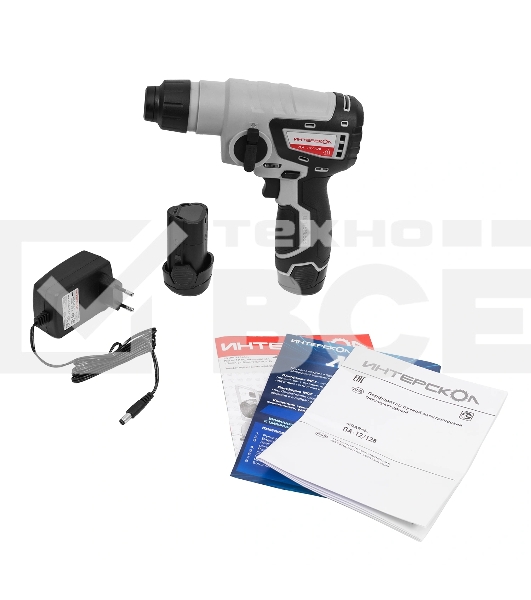 Перфоратор Интерскол ПА-12/12В патрон:SDS-plus уд.:1.2Дж аккум.