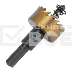 Коронка по металлу Denzel HSS, 28 мм, нитридтитановое покрытие, фото4