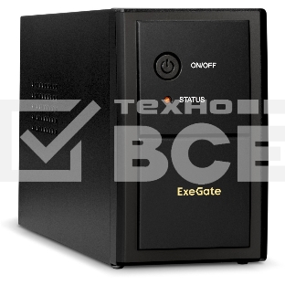 Источник бесперебойного питания ExeGate EP285525RUS SpecialPro UNB-400.LED.AVR.EURO 400VA/240W, LED, AVR, 2 евророзетки, черный