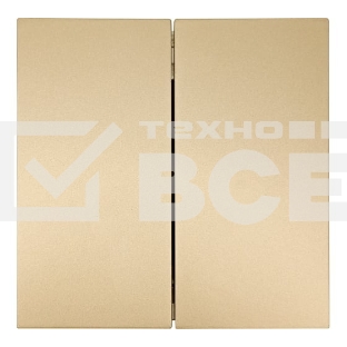 Выключатель 2-кл. СП ZIMA IP20 10А безвинт. зажим зол. LEZARD 704-3688-101QC