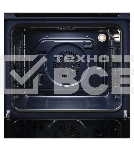 Духовой шкаф Kuppersberg HO 606 P Black line, High-Tech, 78 л, поворотное управление, утапливаемые переключатели, дисплей, таймер, 6 режимов, макс. температура 310 градусов, телескопические направляющие (на 1 уровень), цвет черный, цвет фурнитуры черный