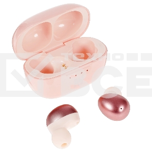 Наушники TWS Soundmax SM-TWS2107B розовый, внутриканальные, Bluetooth 5.0, сенсорное управление, до 4 ч