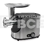 Мясорубка электрическая Samtron MG-105 серебристый , 1600 Вт, 1.6 кг/мин, реверс, защита от перегрузки, насадки - 8, фото 1