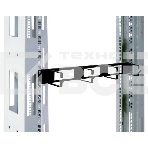 Горизонт. кабельный органайзер с окнами 19' 1U, 4 кольца, черный ЦМО, фото3