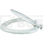 Сиденье для унитаза Эконом белый мрамор, фото 1