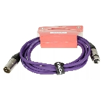 Микрофонный кабель FORCE FMC-05/3 VT XLR (F) -XLR (M), разъемы с никелевым корпусом и посеребренными контактами, 3 м, цвет фиолетовый, фото4