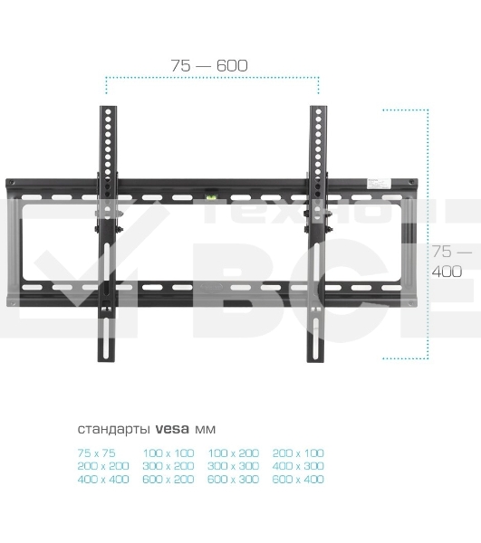 Кронштейн Kromax IDEAL-2 new черный, 32