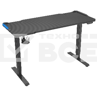 Стол Cactus CS-EDL-GBK столешница МДФ черный, каркас черный
