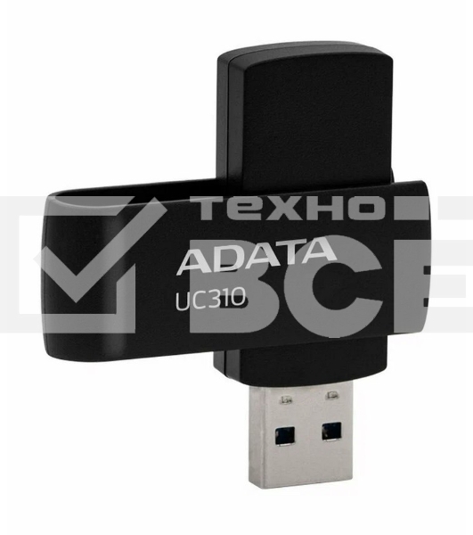 Флеш диск ADATA UC310-128G-RBK BLACK\GR 128GB