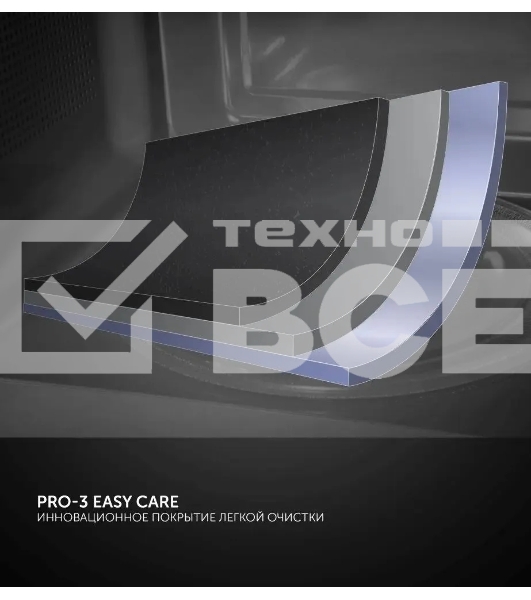 Микроволновая печь Polaris PMO 2001 RUS графитовый, 20 л, 700 Вт, переключатели - поворотный механизм