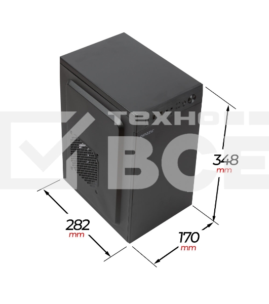 Компьютерный корпус Ginzzu B400 mATX