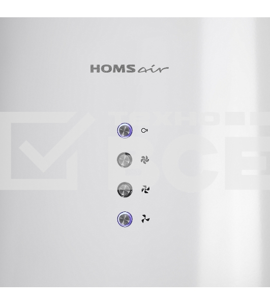 Вытяжка кухонная HOMSair ART 1050WL 35 белый, кнопочное управление