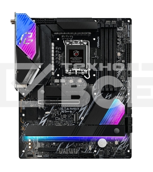 Материнская плата ASRock Phantom Gaming Z890 LIGHTNING WIFI, LGA 1851, Intel Z890, 4xDDR5, 4xSATA, 4xM.2, 1xPCIe 5.0 x16, 1xPCIe 4.0 x4, 1xUSB-C Thunderbolt 4, 2xUSB-A 3.2 Gen 2, 4xUSB-A 3.2 Gen 1, 1xHDMI, 1x2.5Gb LAN, 5x3.5 мм, 7.1, ATX
