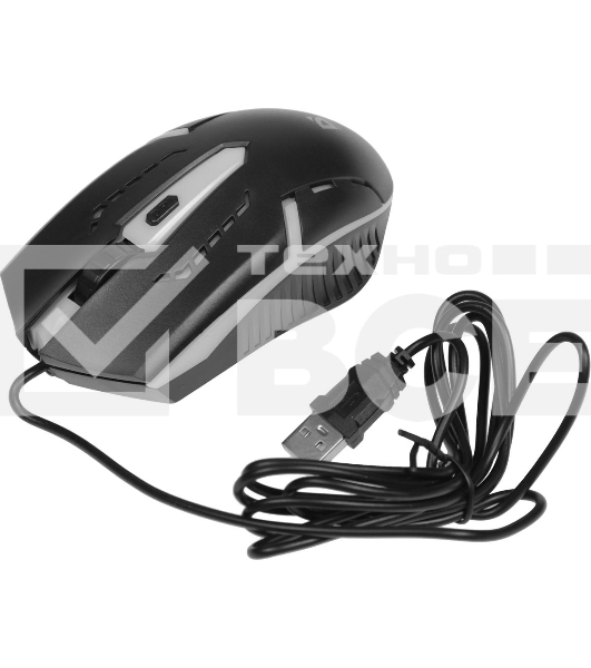 Мышь проводная Defender Hit MB-601 черный, 1200 dpi, USB, кнопки - 4