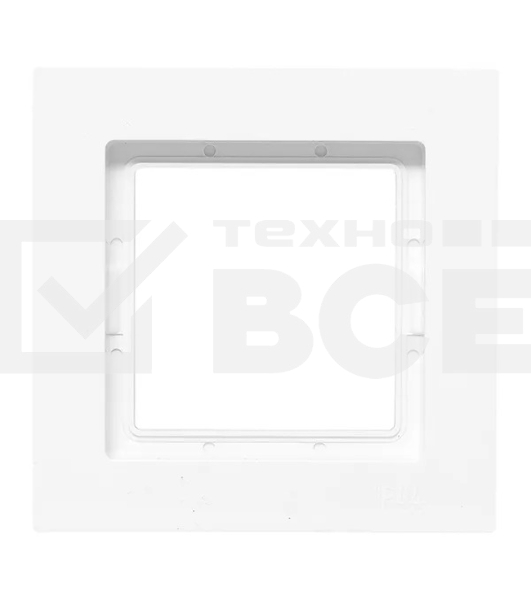 Рамка Эпика 1-местная, IP44, белая, пластик